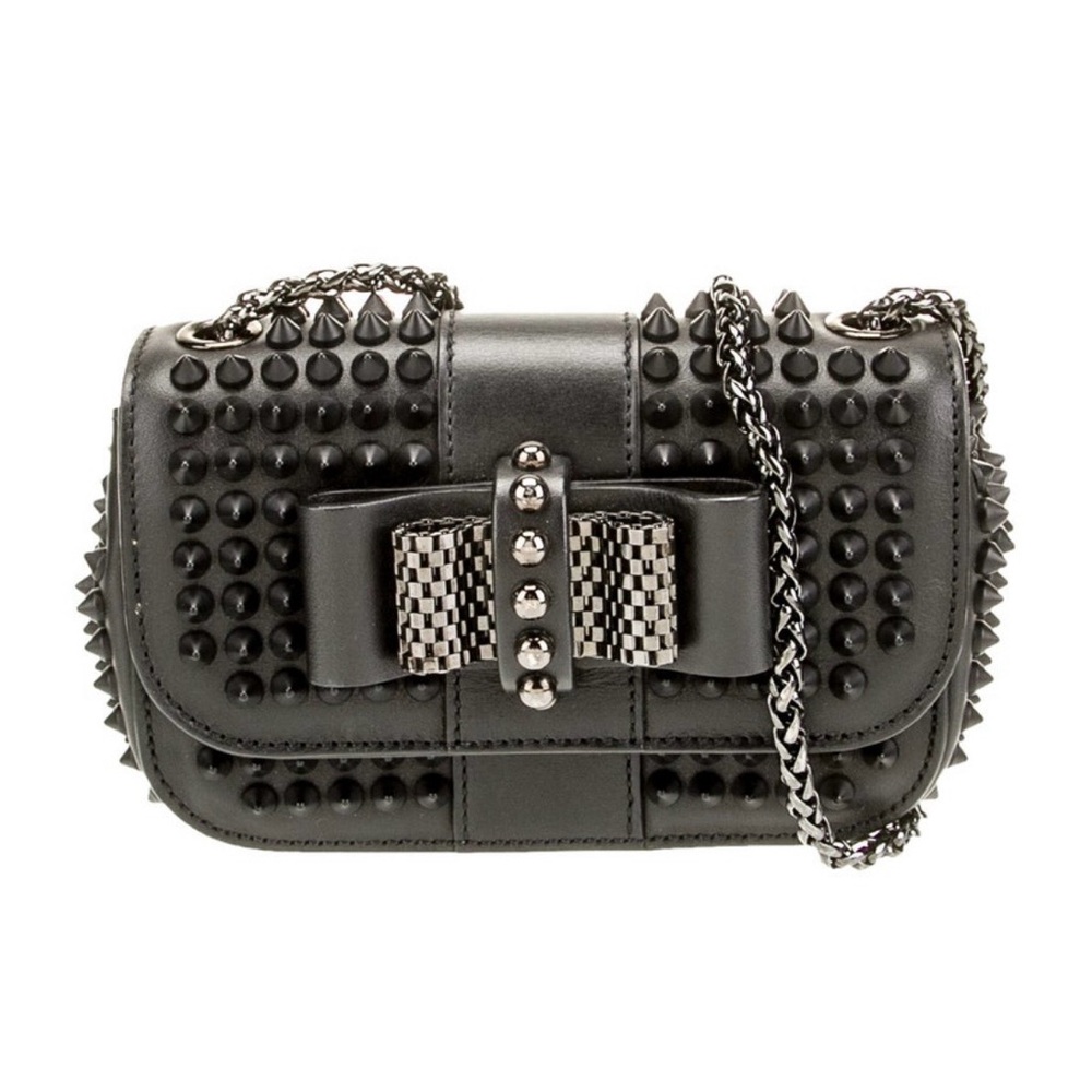 Christian Louboutin Black Studded Crossbody Bag